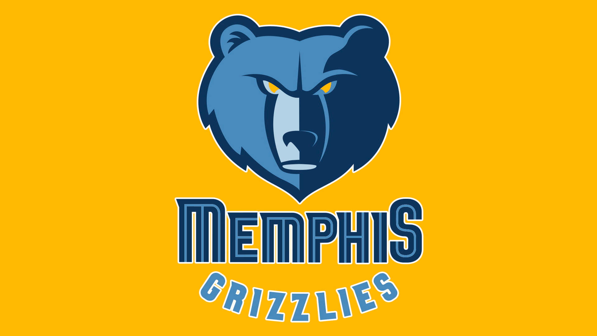 Memphis Grizzlies Yellow Plain Wallpaper