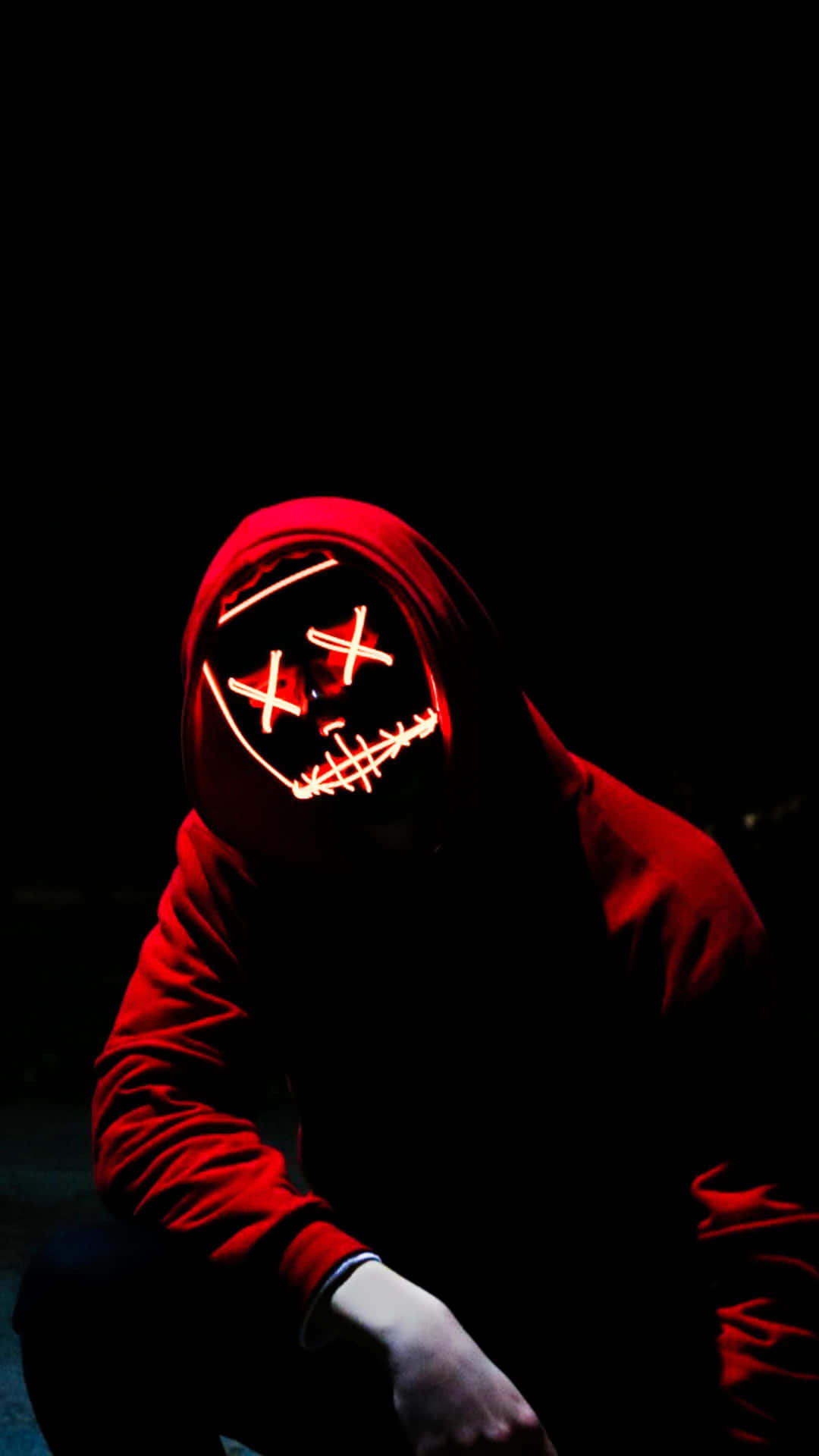 A Person In A Red Hoodie
