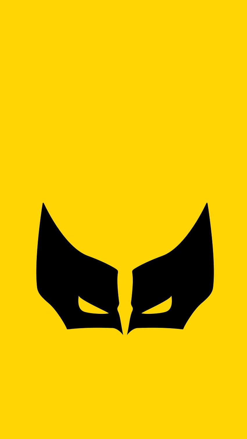 Hombrescon El Teléfono Con Máscara De Wolverine. Fondo de pantalla