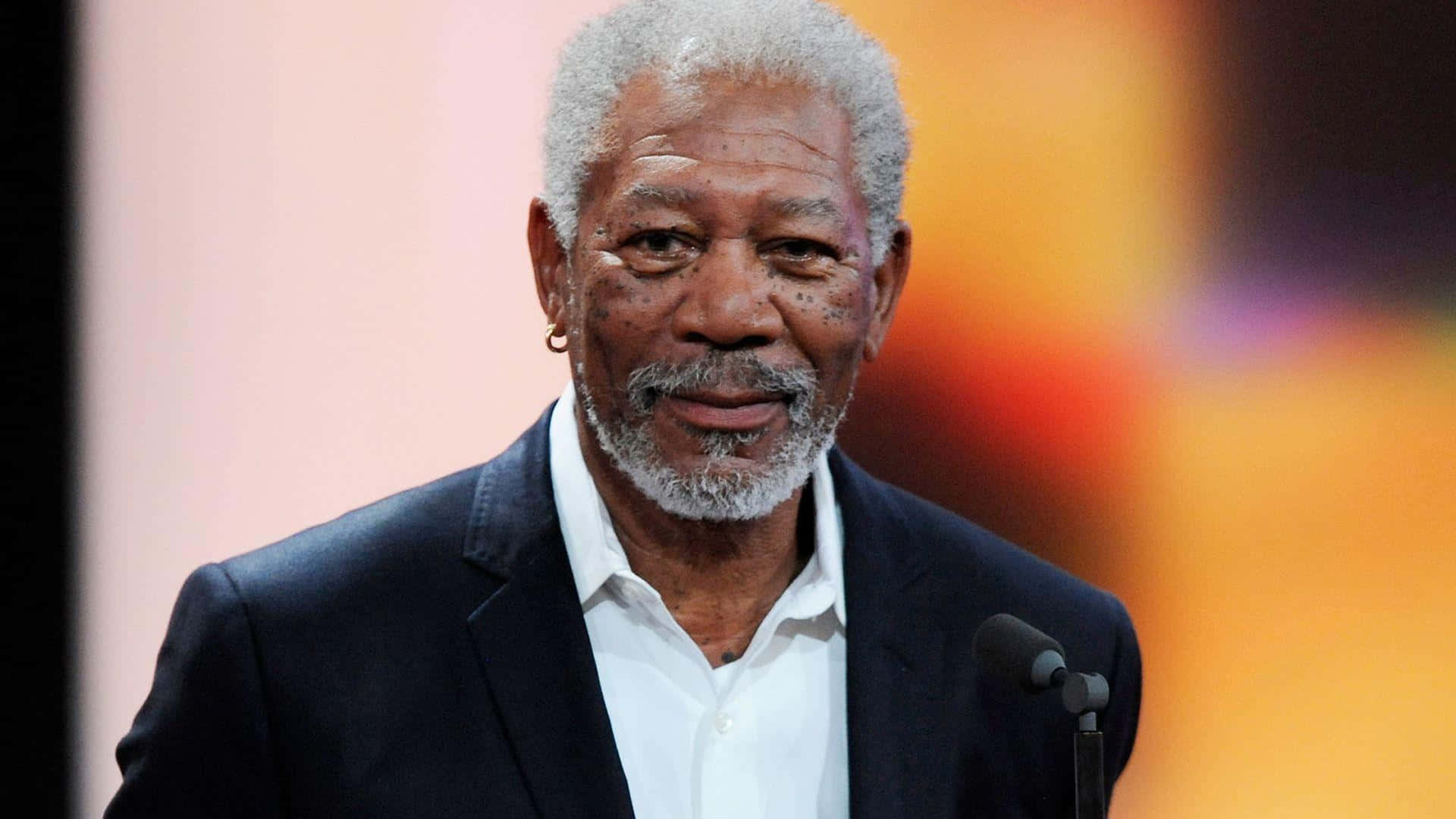 Morgan Freeman Is A Man In A Suit And Tie