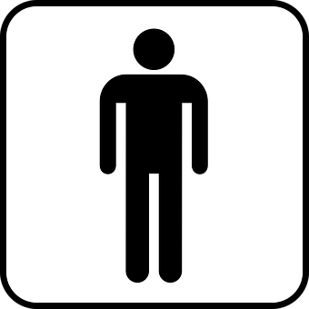 Download Men Restroom Sign Icon | Wallpapers.com