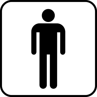 Men Restroom Sign Icon PNG