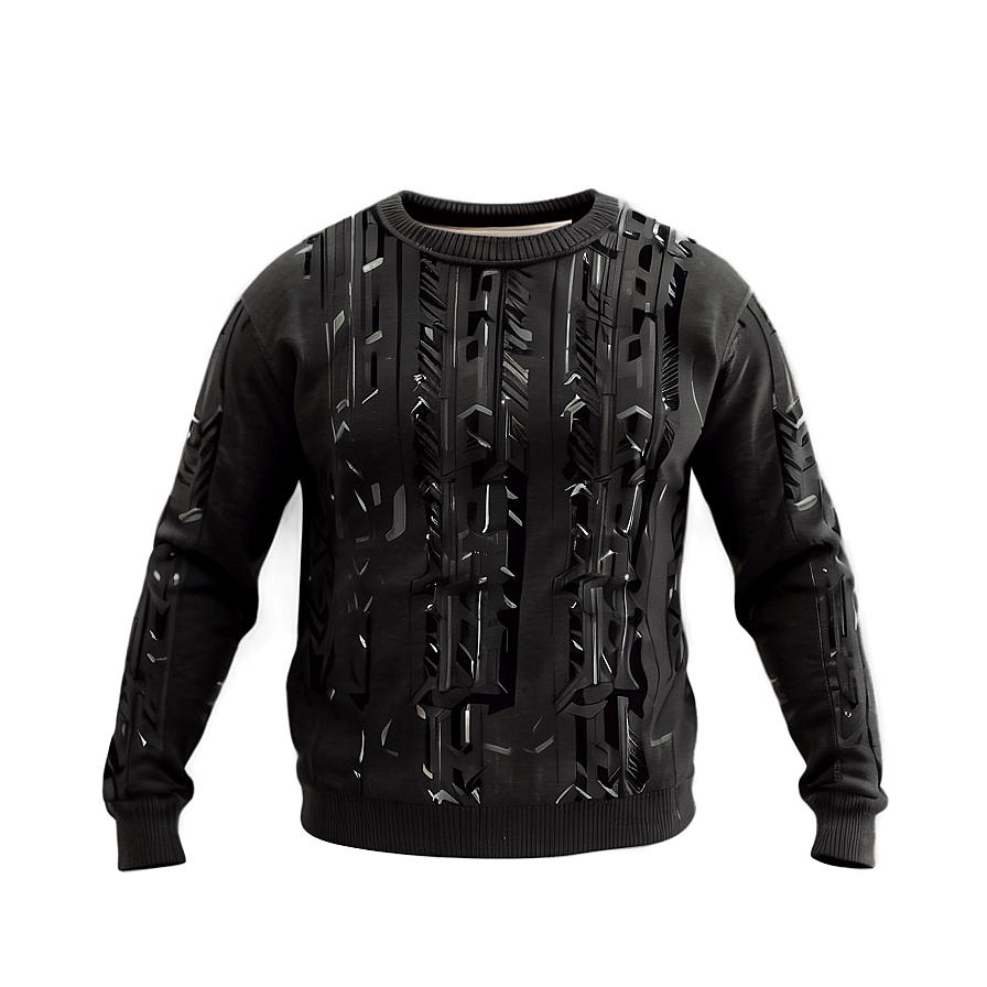 Men's Black Sweater Png Pwq10 PNG