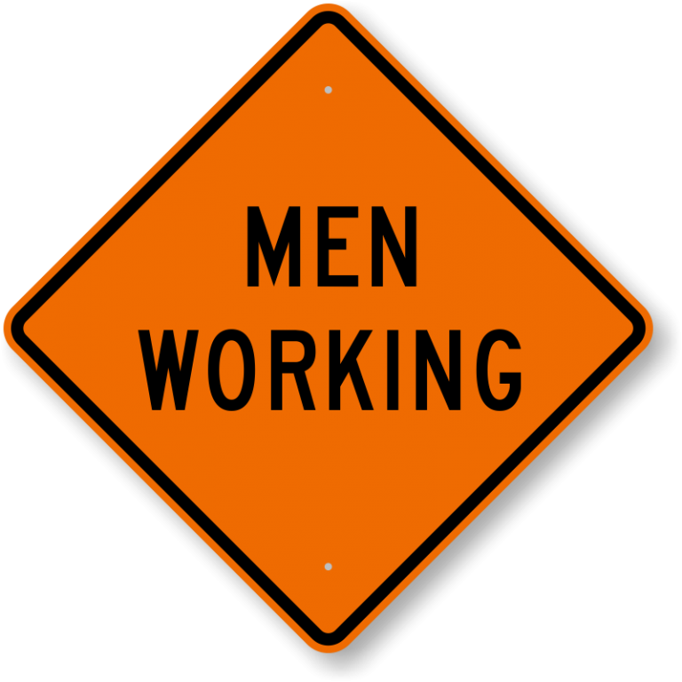 Men Working Sign Image PNG