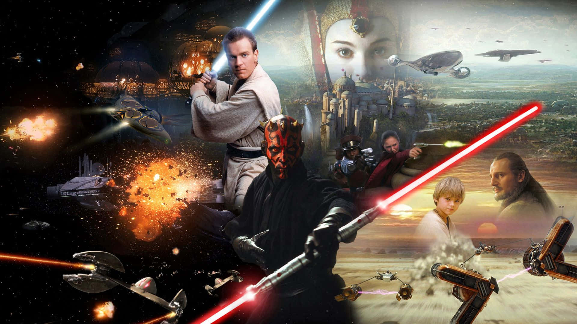 Menacing Episode Of Star Wars The Force Awakens Wallpaper