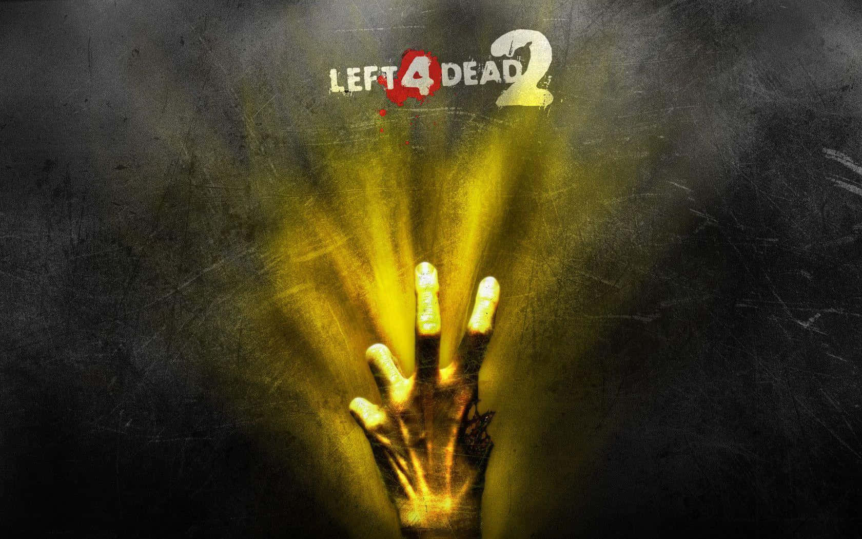 Menacing Glowing Hand Poster From Left 4 Dead Wallpaper