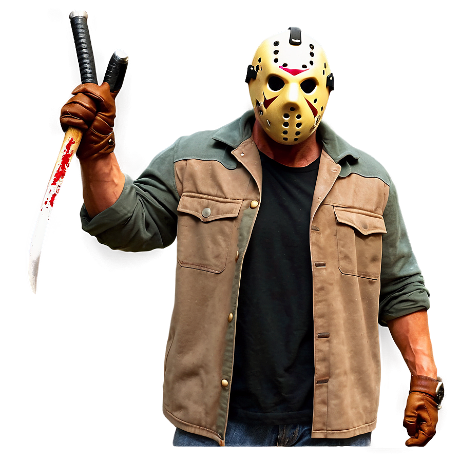 Menacing Jason Voorhees Png 05062024 PNG