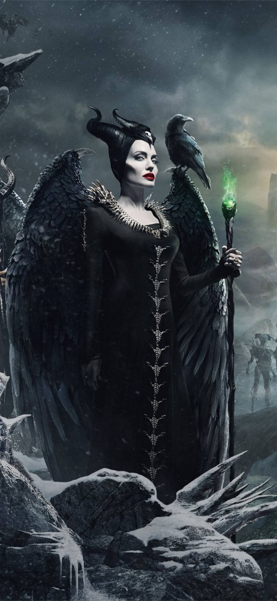 Menacing Maleficent With Crow