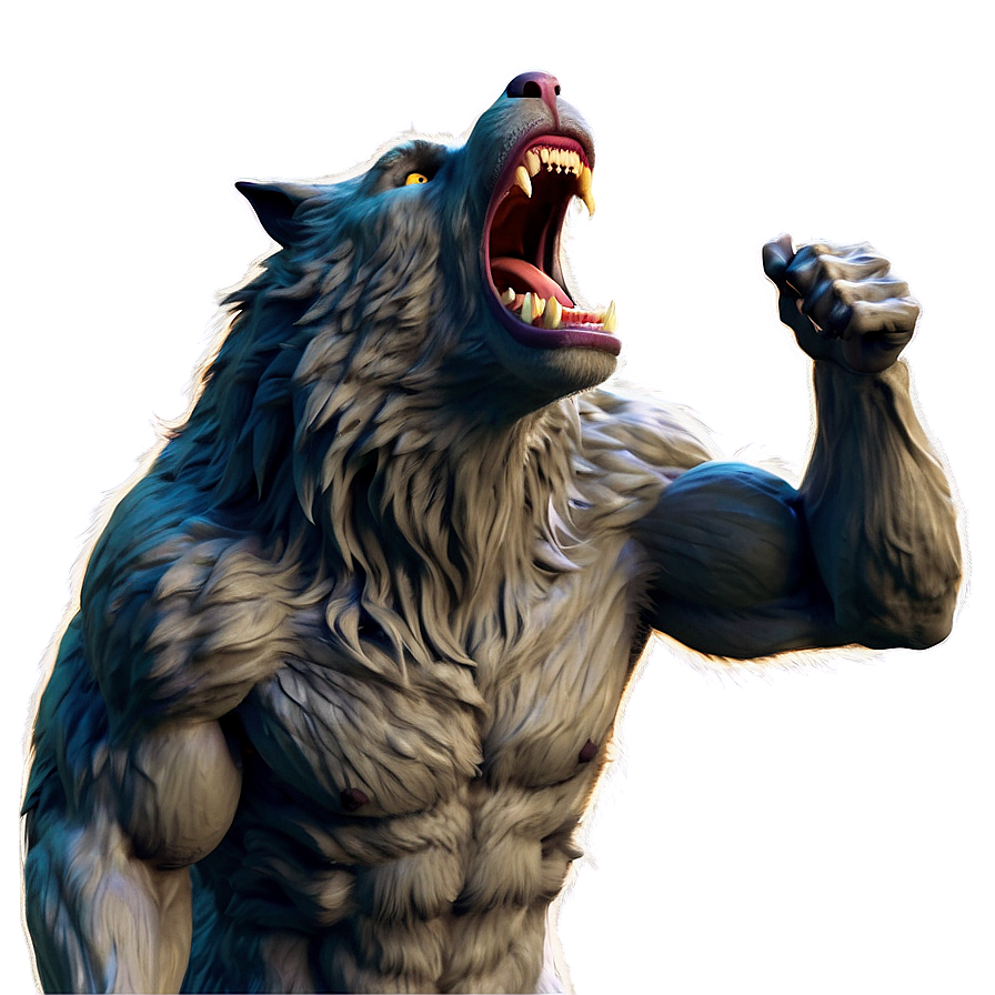 Download Menacing Werewolf Howl Png Hso40 | Wallpapers.com