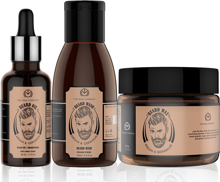 Mens Grooming Products Beard Care Set PNG
