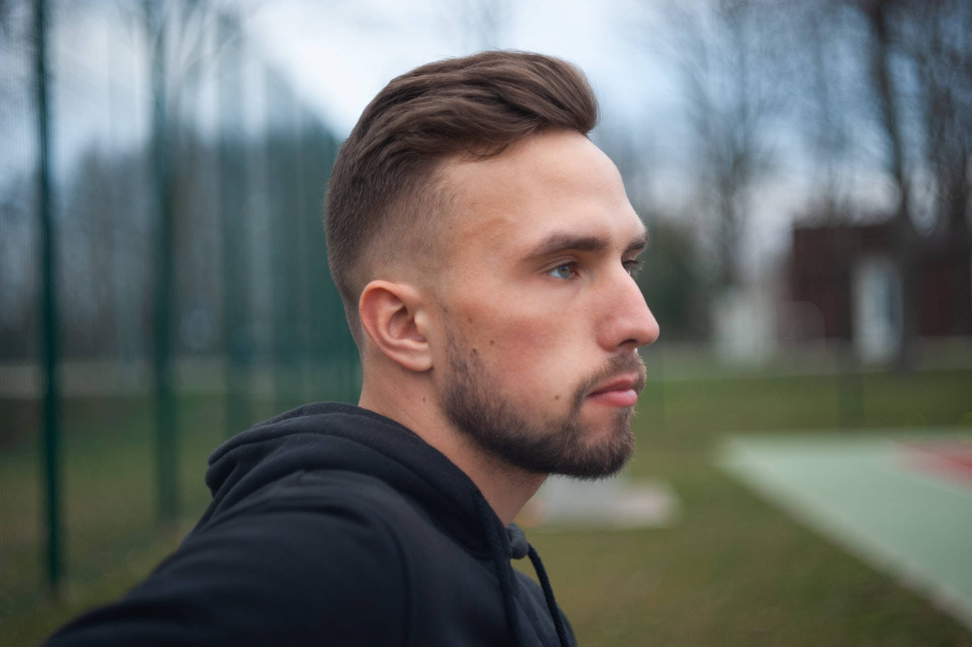 Mens Haircut Undercut Profile Wallpaper