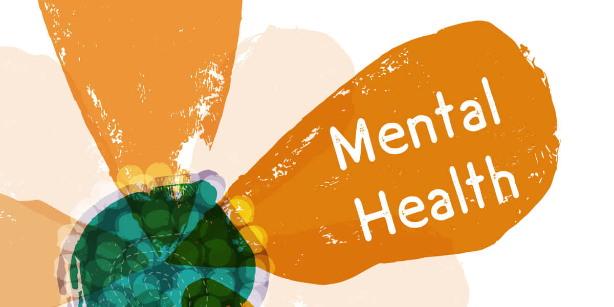 Mental Health Logo With Orange And Yellow Flowers