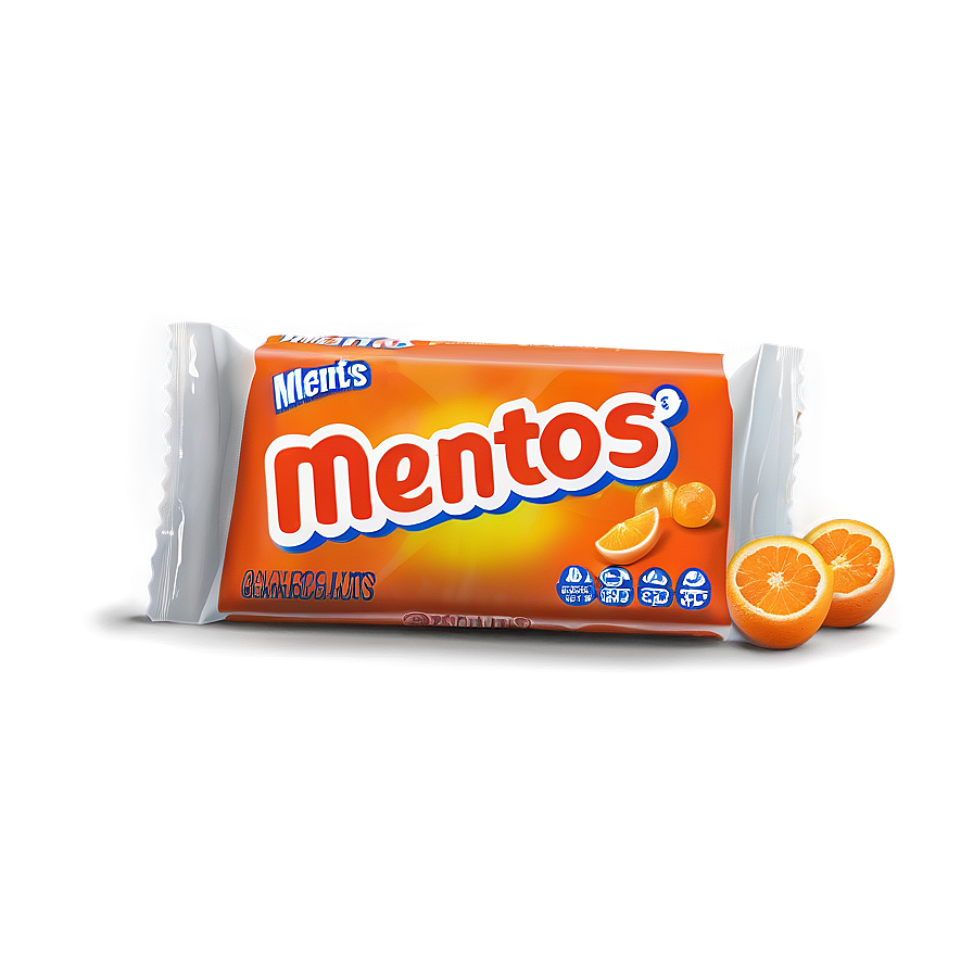 Mentos Juicy Orange Mints Png 06252024 PNG