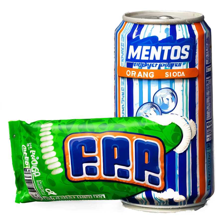 Mentos Orange Soda Chew Png 06252024 PNG