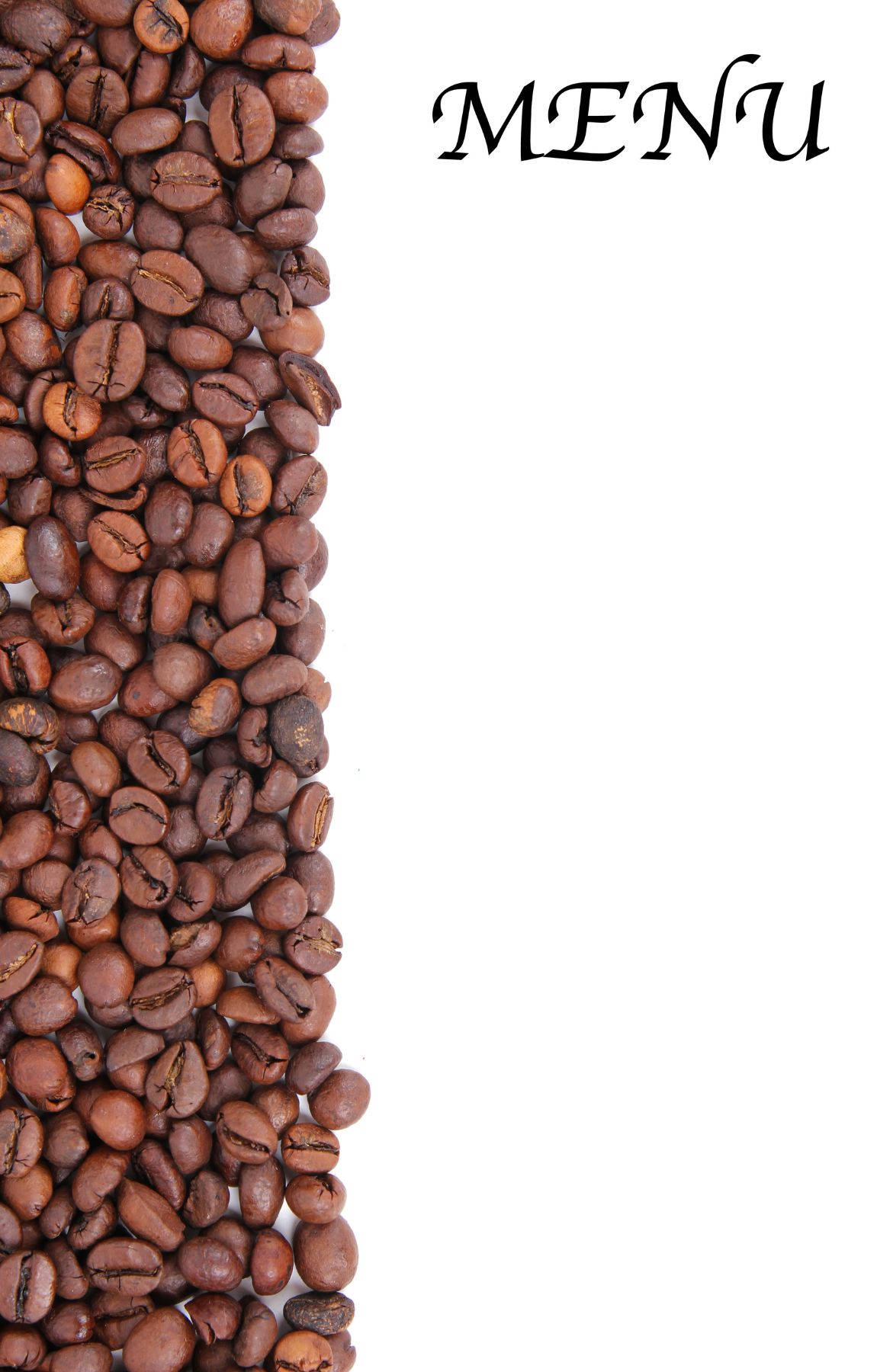 Menu Coffee Beans Digital Photo Edit Wallpaper