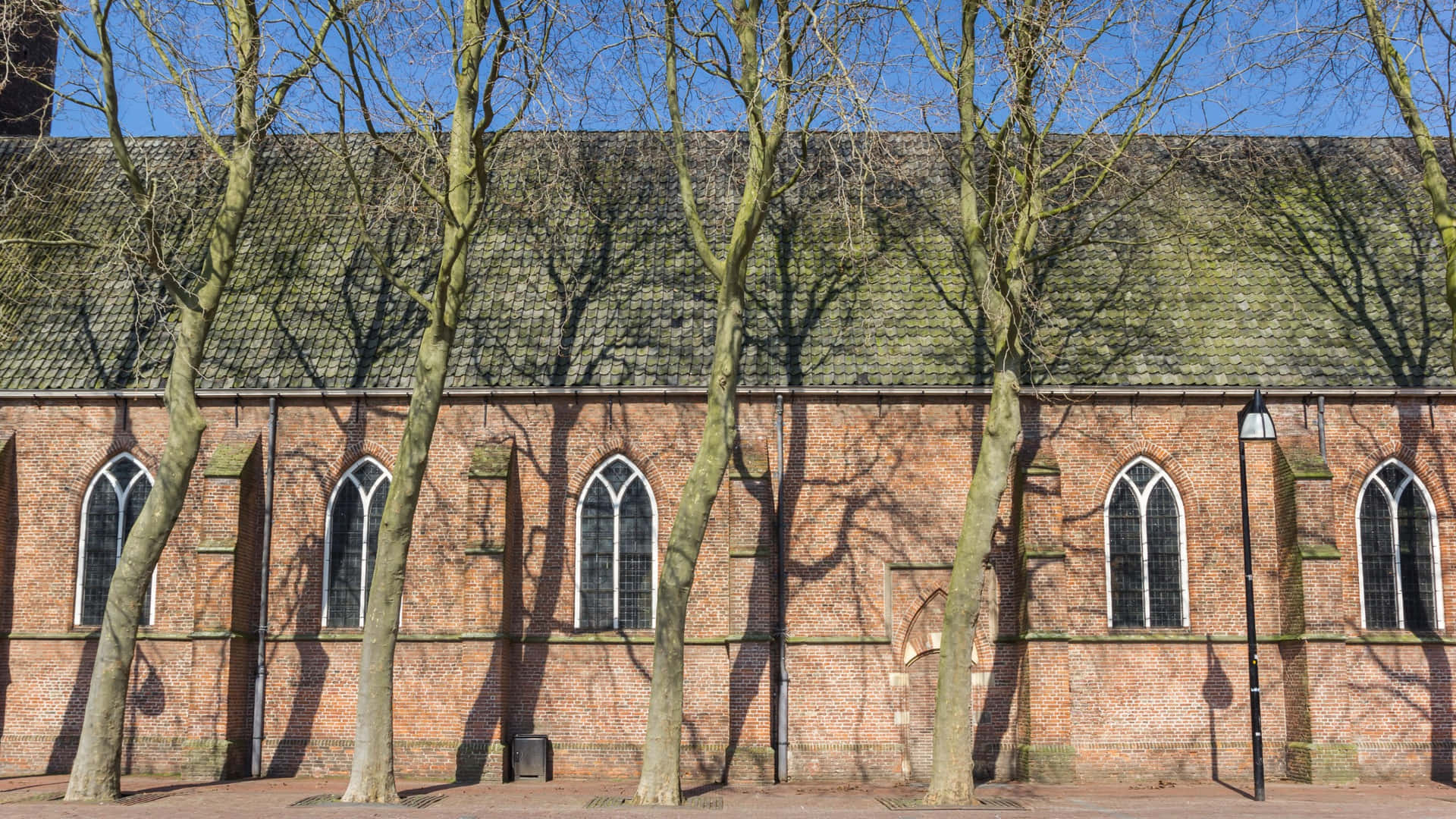 Meppel Historic Church Exterior Wallpaper