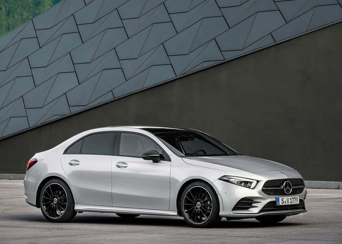 Driving in Luxury: The Stunning Mercedes Benz A-Class Wallpaper