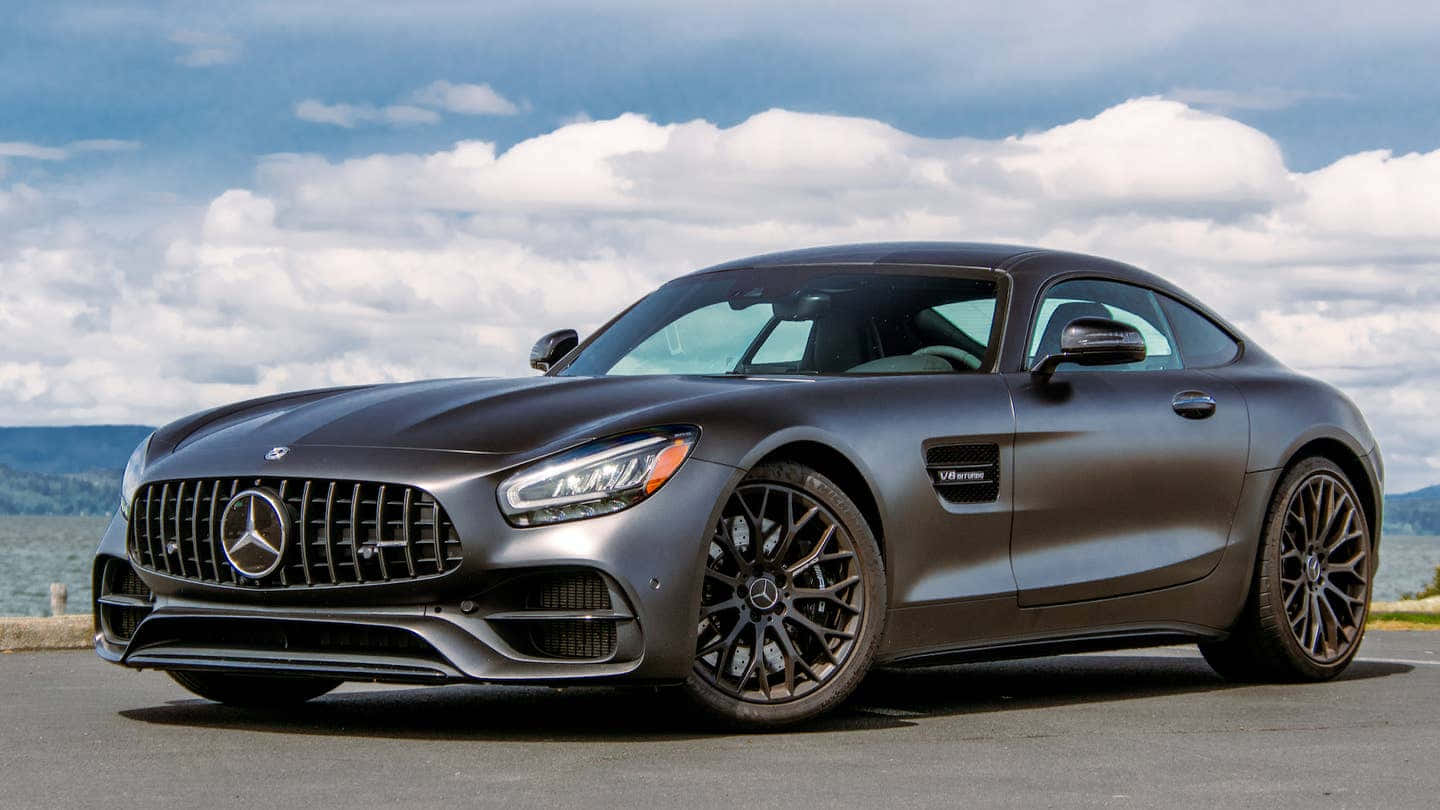 Caption: Sleek and Powerful - The All-New Mercedes-Benz AMG GT Wallpaper