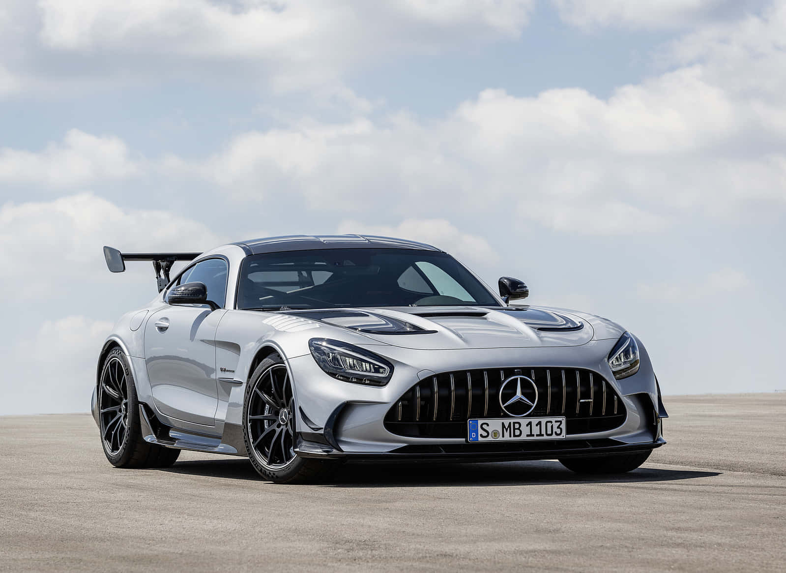 Mesmerizing Mercedes-Benz AMG GT on Road Wallpaper