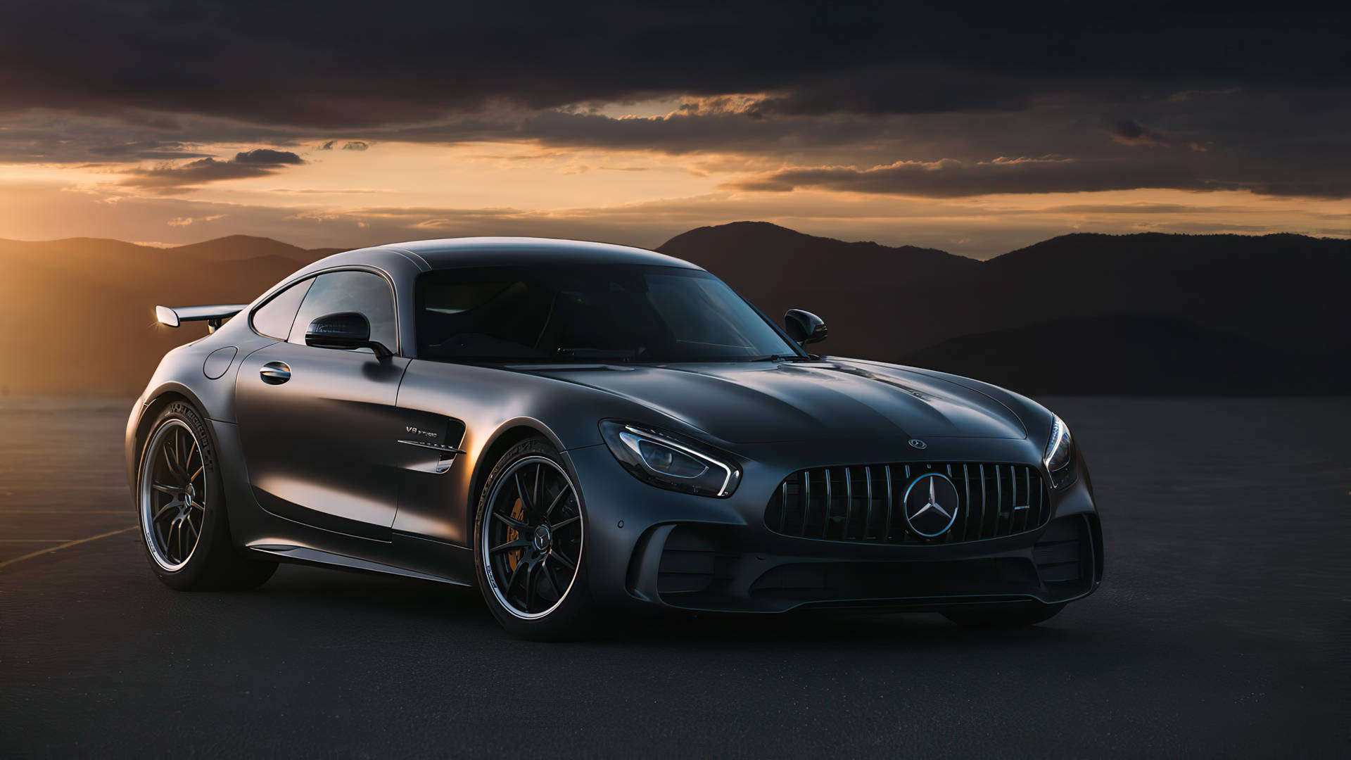 Enjoy the Power of the Mercedes-Benz AMG Wallpaper