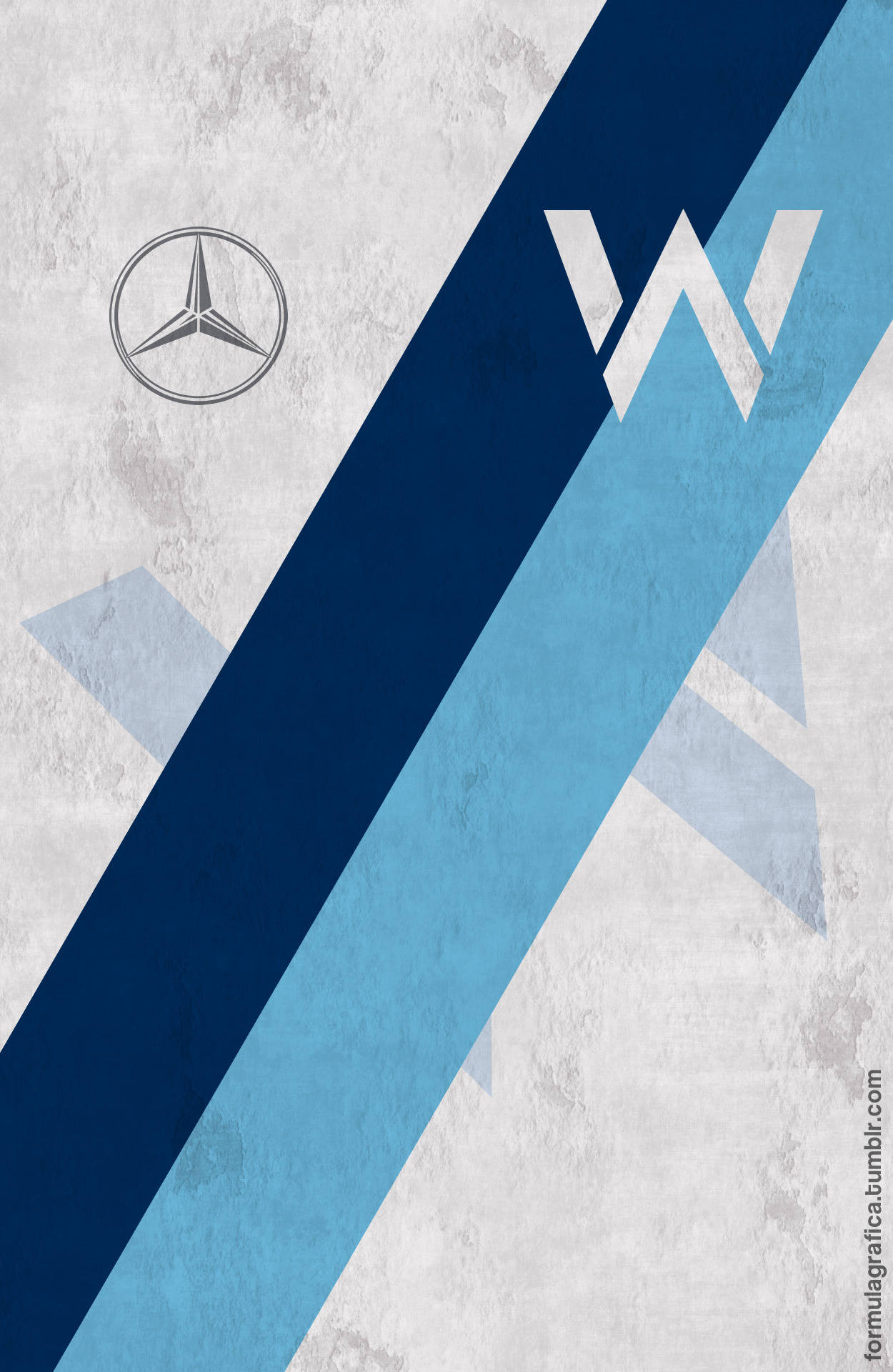 Mercedes-Benz og Williams Logoer Tapet Wallpaper