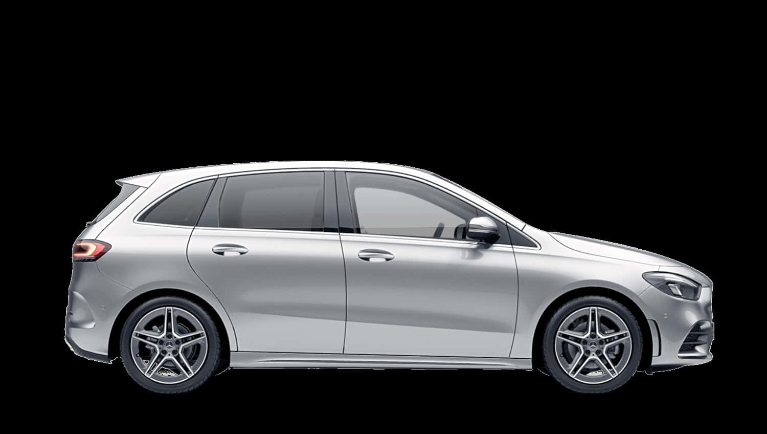 Sleek and stylish Mercedes Benz B-class on the road Wallpaper