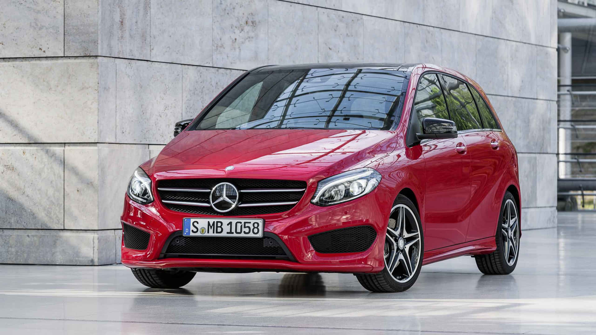 Stunning Mercedes Benz B-Class in Action Wallpaper