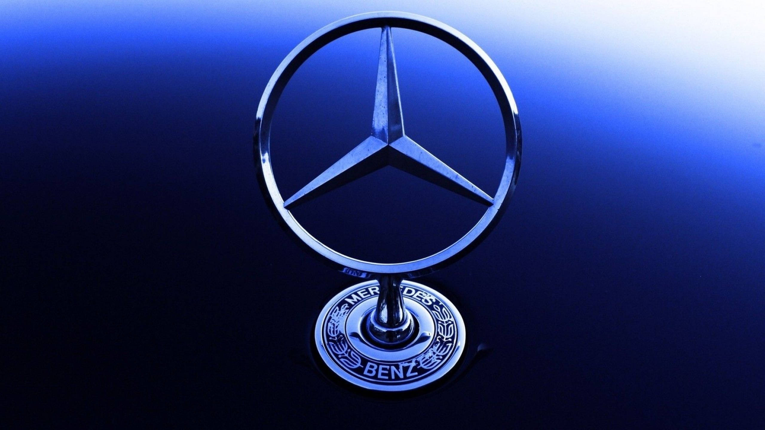 Mercedes-Benz Blue Emblem HD Wallpaper
