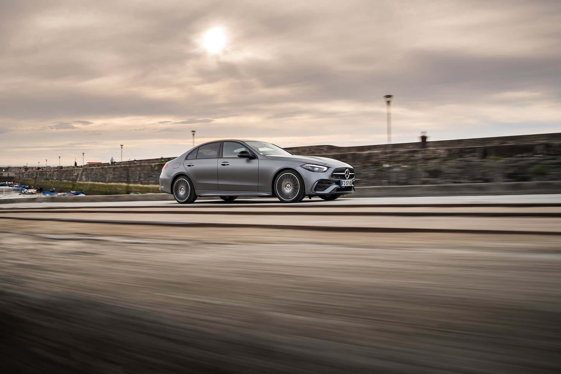 Mercedes Benz C Class En Mouvement Fond d'écran