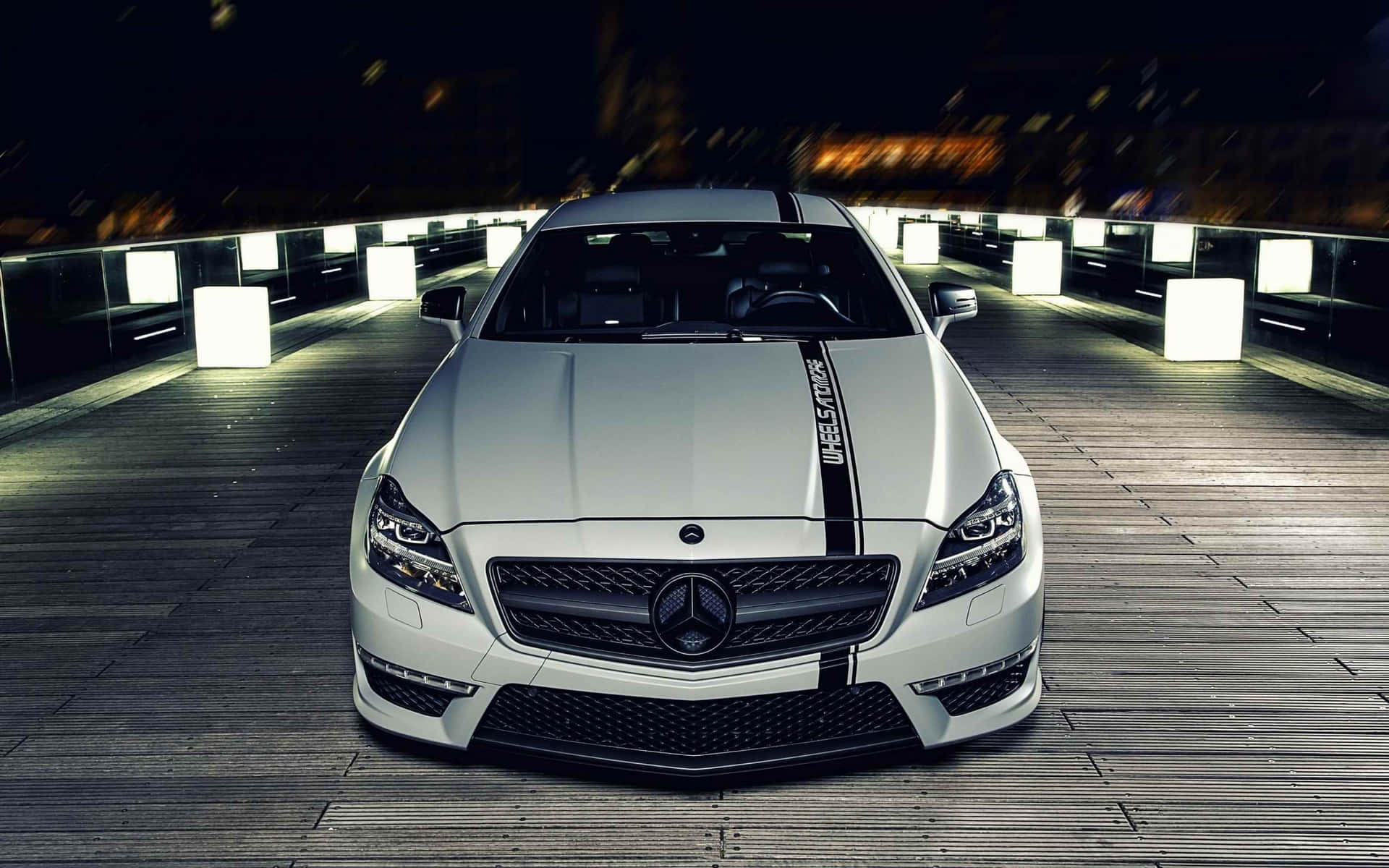 Sleek and Elegant Mercedes Benz Cls-class in Motion Wallpaper