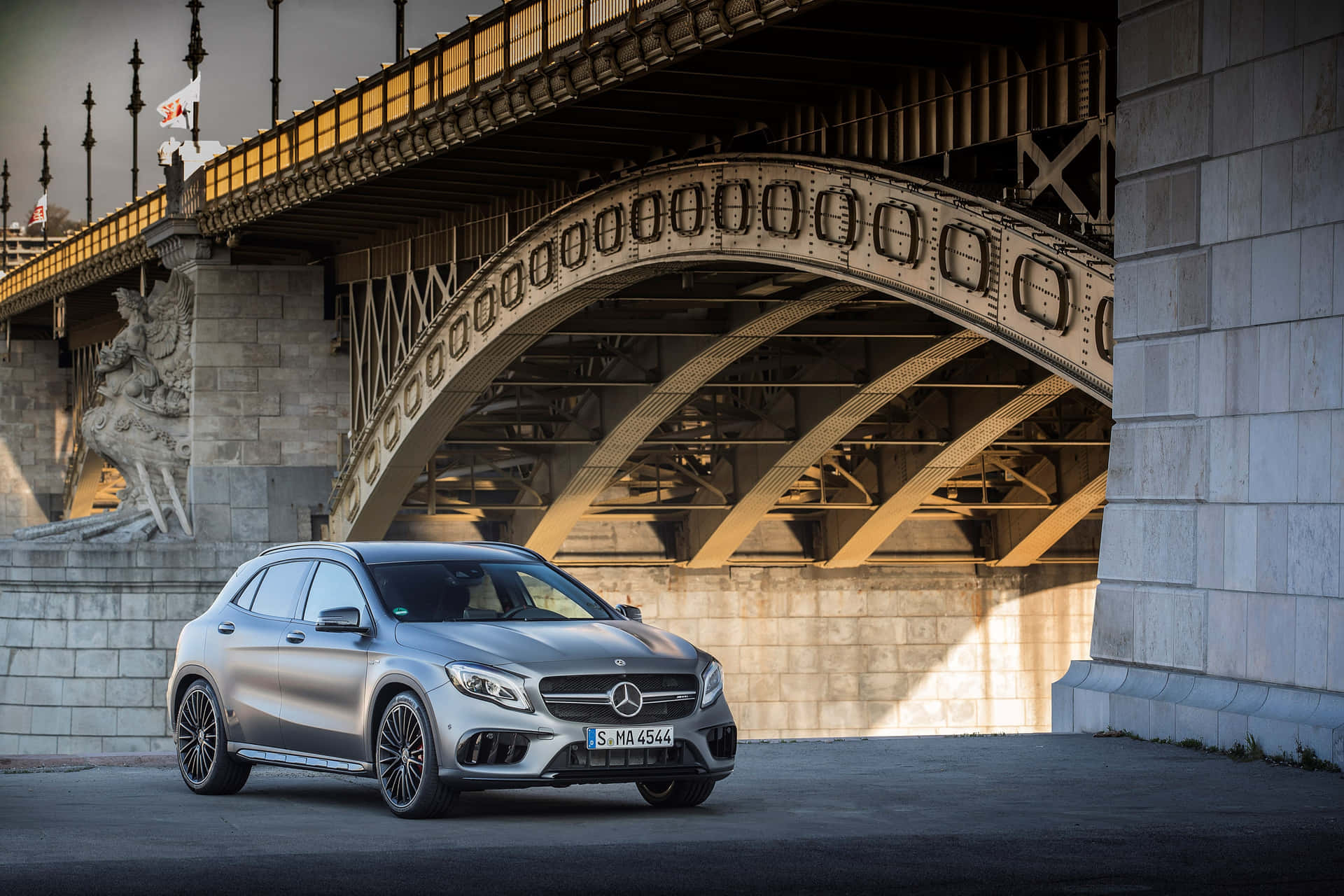 Stylish Mercedes-Benz GLA-Class in a Picturesque Location Wallpaper