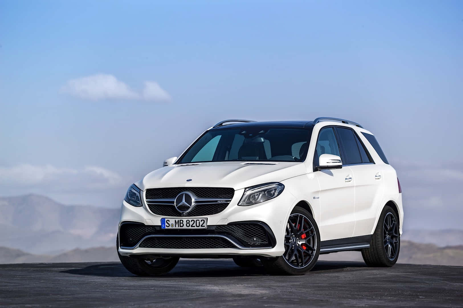 Striking Mercedes Benz GLE-Class on the Open Road Wallpaper