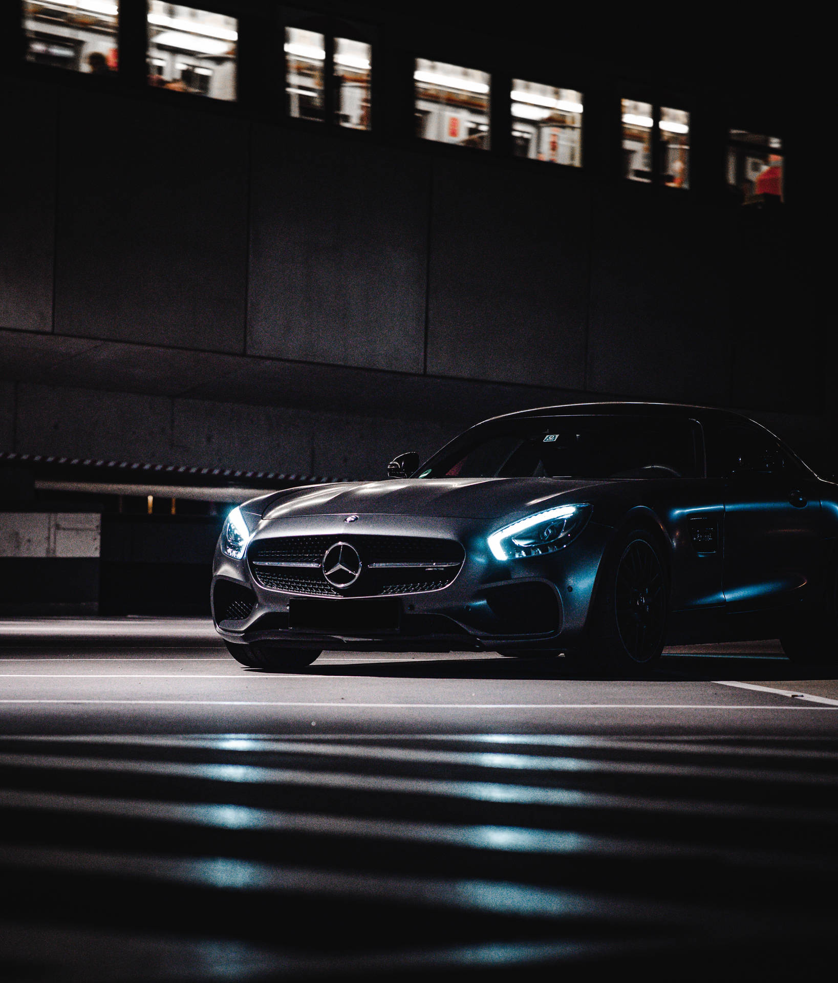 Mercedes Benz Glow In The Dark Wallpaper