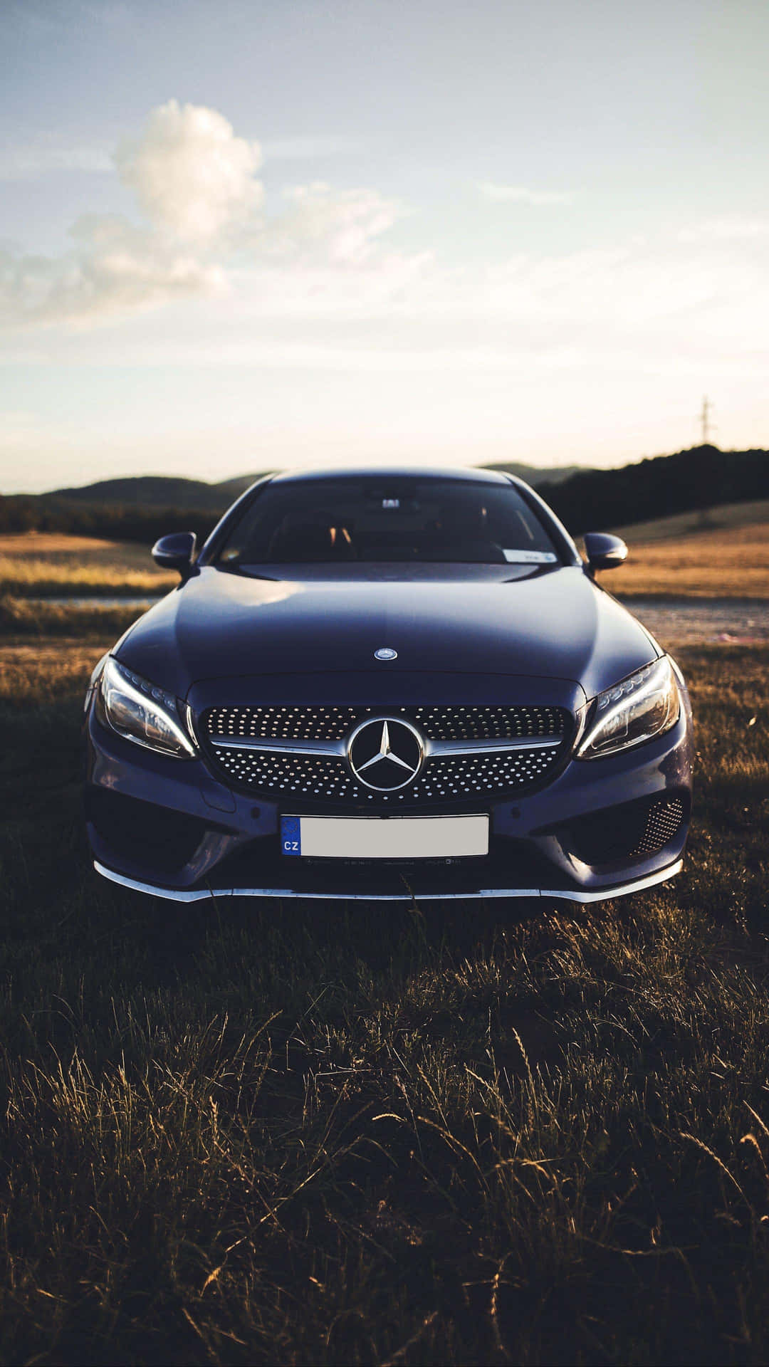 The Perfect Combination - Mercedes Benz and Apple iPhone Wallpaper