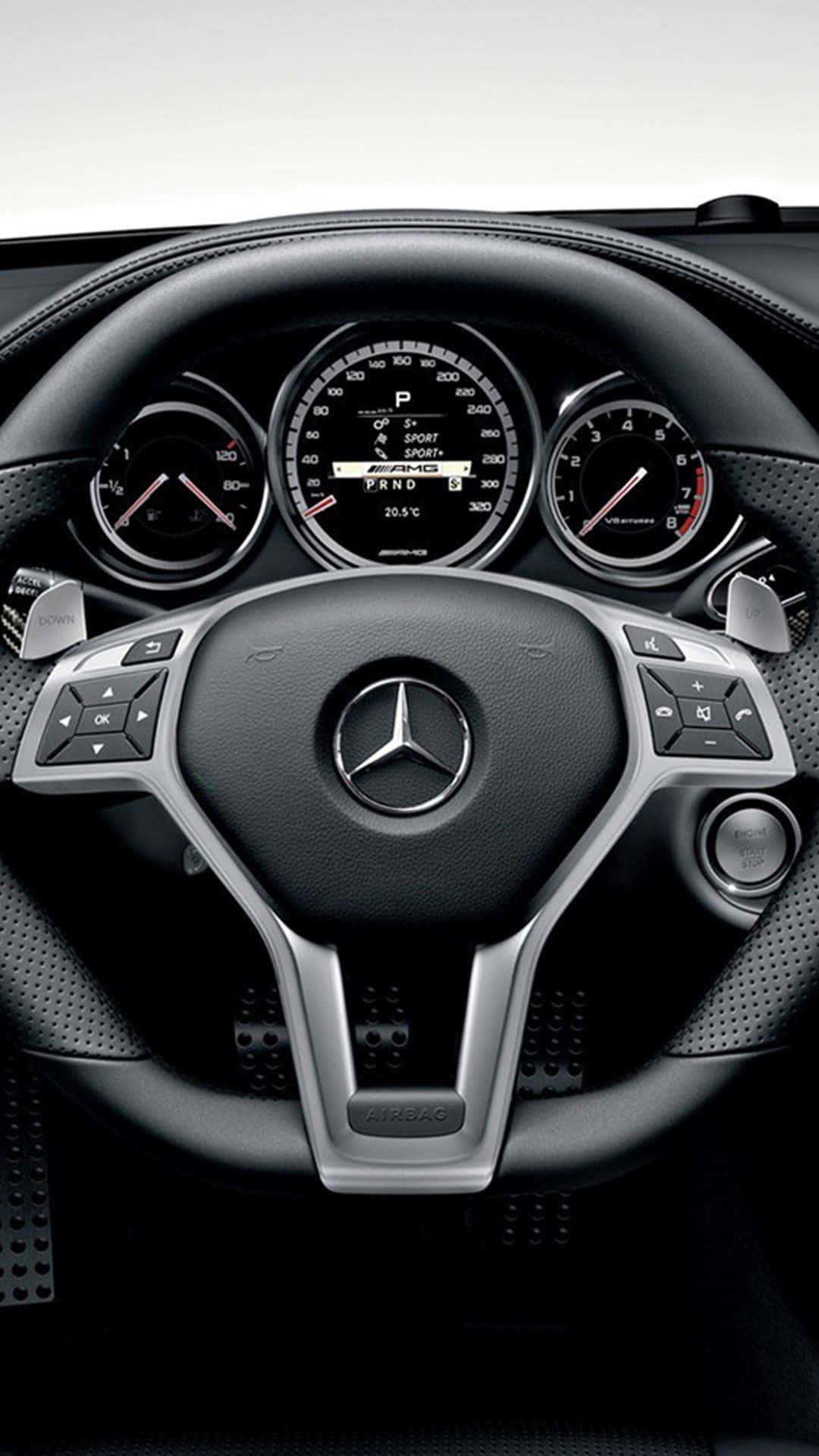 Drive in Style with Mercedes Benz iPhone Wallpaper
