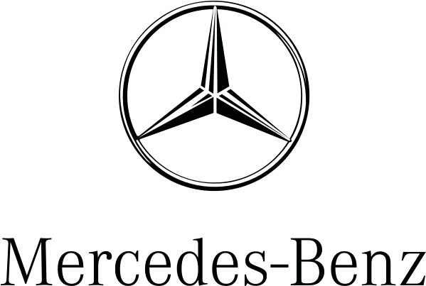 Mercedes Benz Logo Blackand White PNG