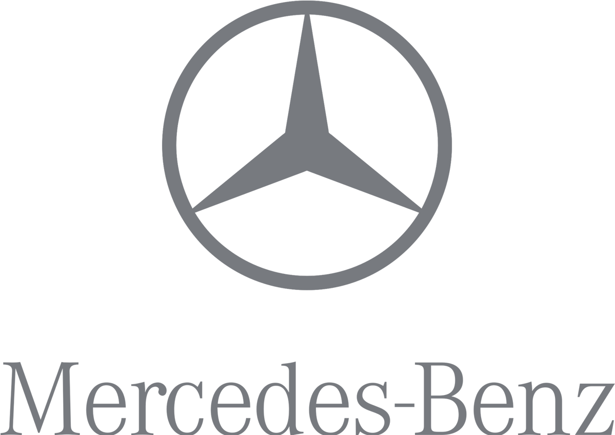 Mercedes Benz Logo Blue Background PNG