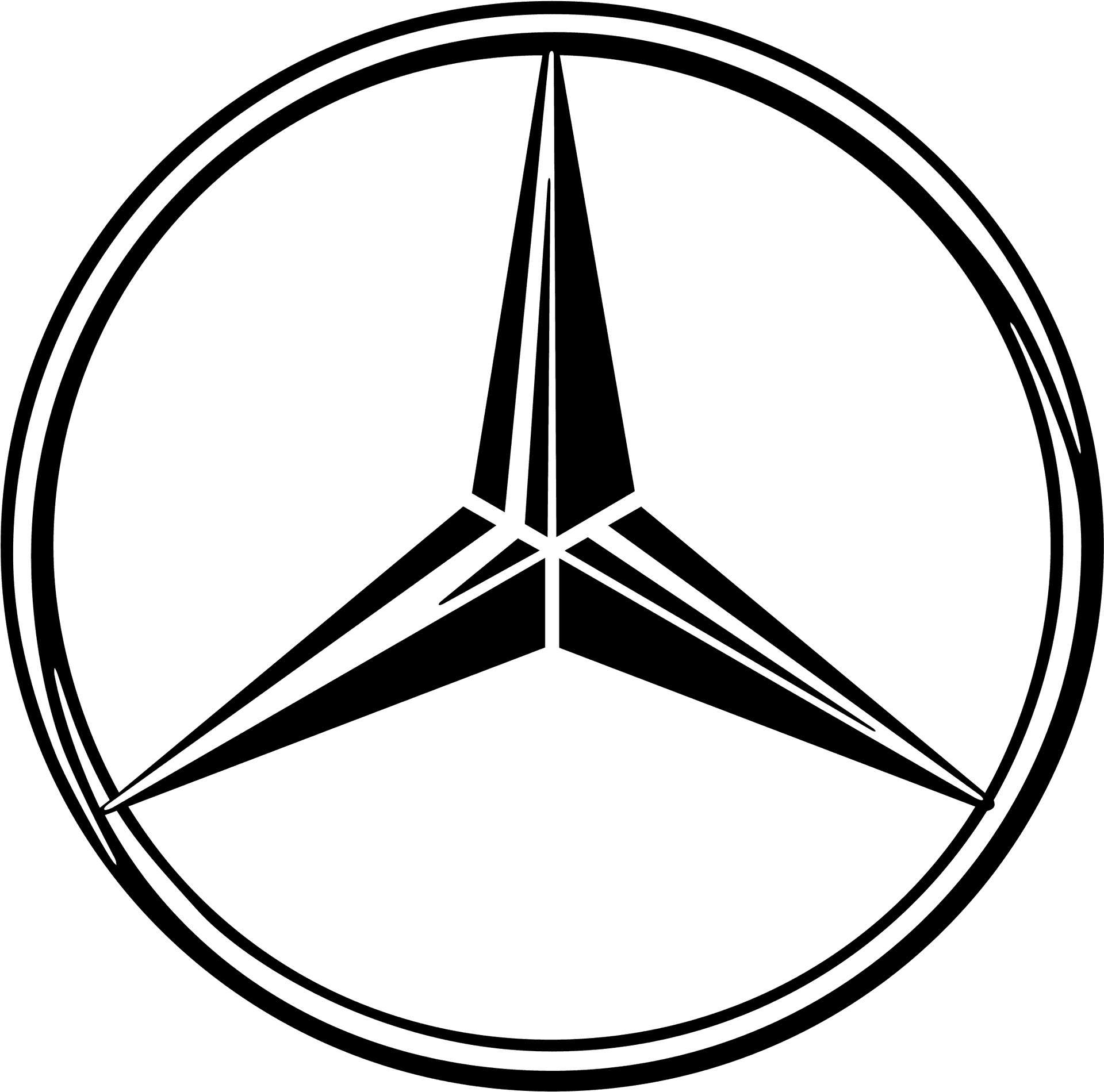 Mercedes Benz Logo Outline PNG