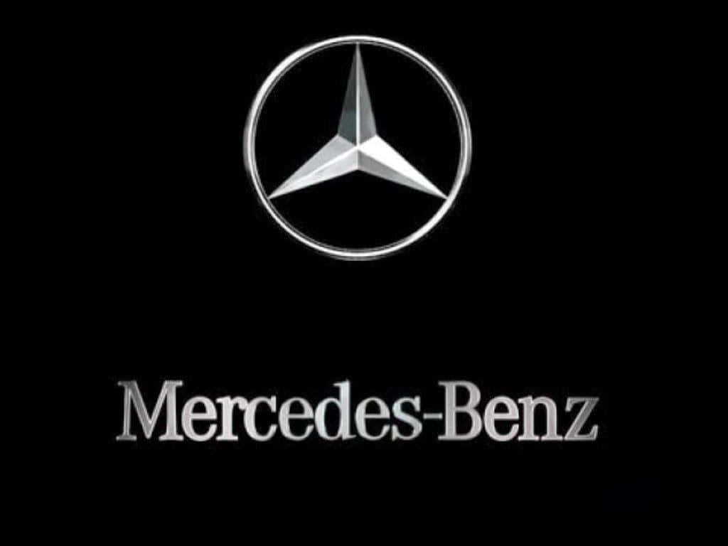 Mercedesbenz Logotyp På En Svart Bakgrund.