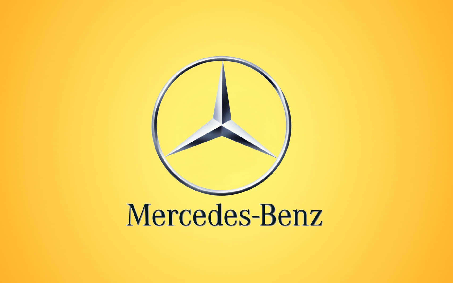 Iconiskamercedes Benz-logotypen (in Context Of Computer Or Mobile Wallpaper: 