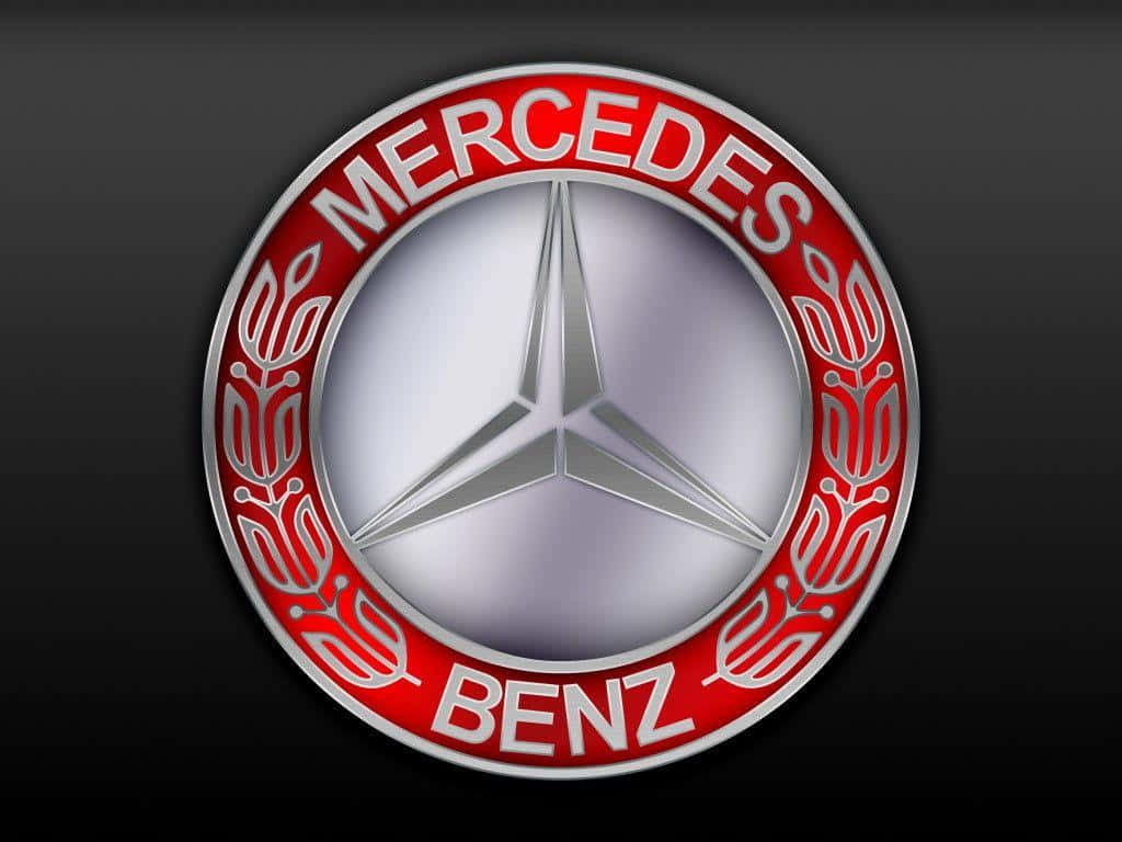 Logode Mercedes-benz Sobre Un Fondo Negro