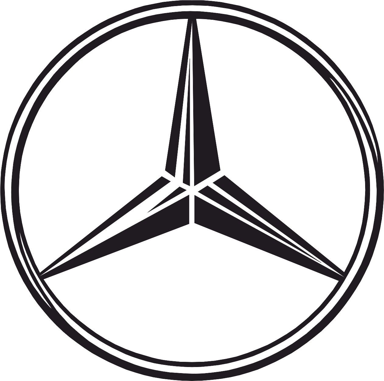 Mercedes Benz Logo Silhouette PNG