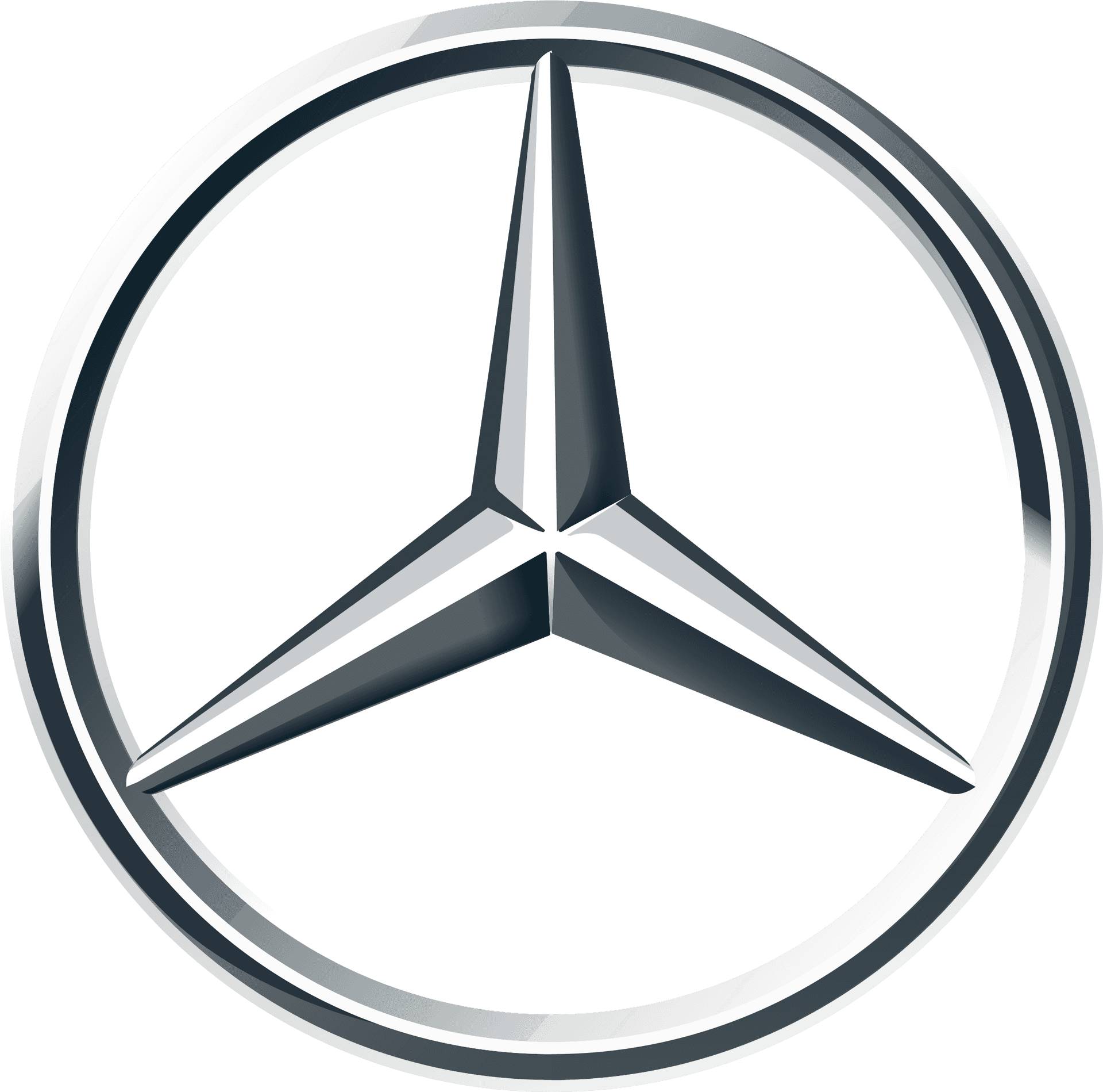 Mercedes Benz Logo Silver PNG