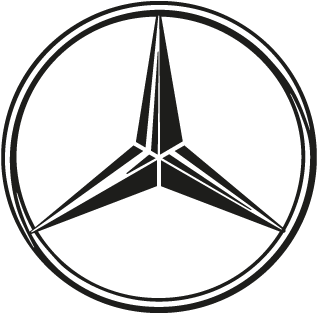 Mercedes Benz Logo Simple Outline PNG