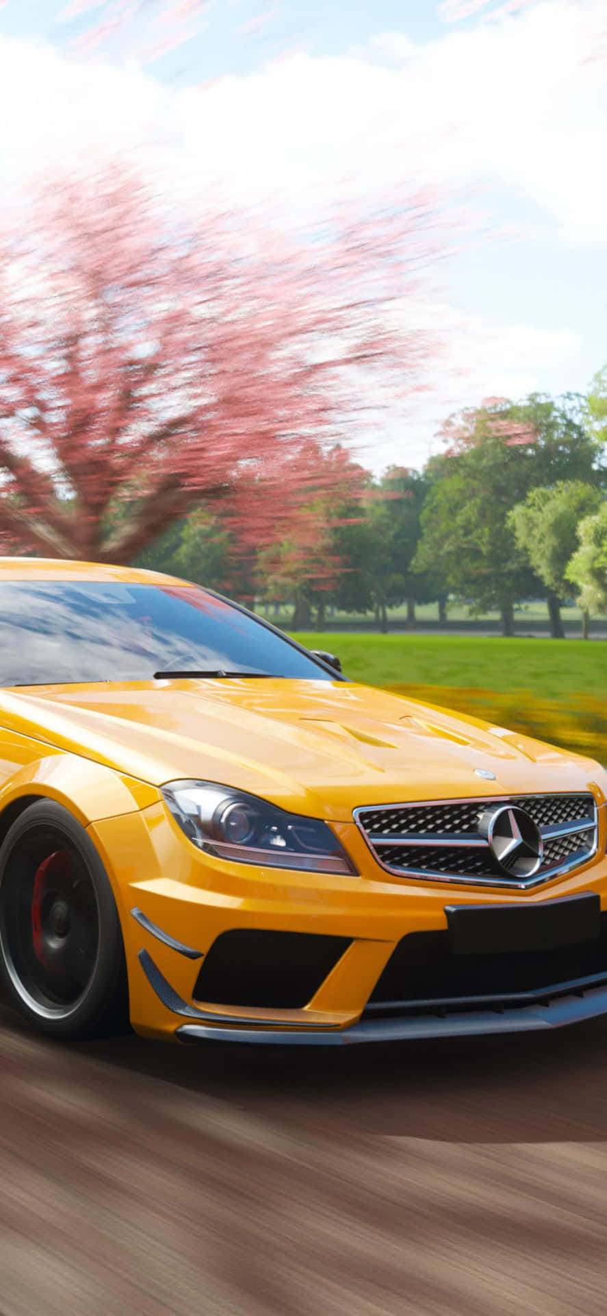 Combine luxury and technology with the Mercedes Benz phone Wallpaper