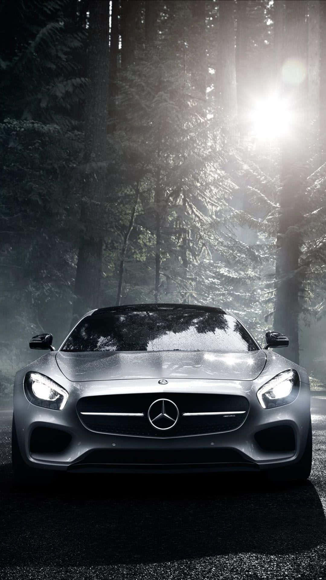 Bilddas Elegante Design Des Mercedes Benz Telefons Wallpaper