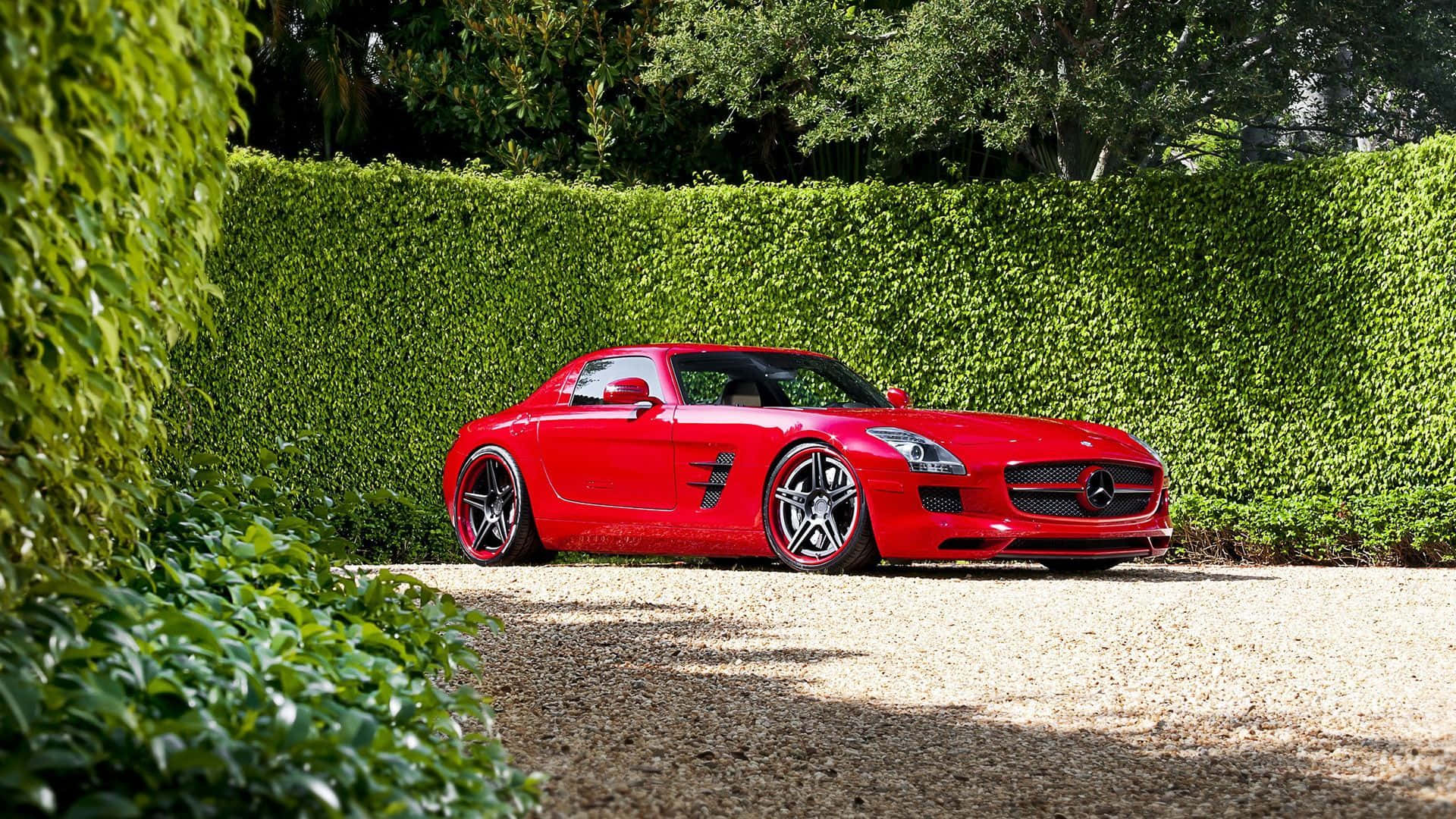 Mercedes Benz Red Sls Amg. Papel de Parede