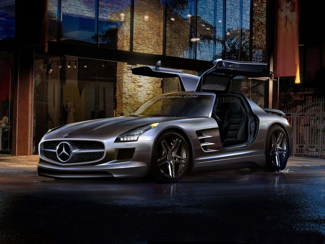 Mercedesbenz Sls Amg Luxusauto. Wallpaper