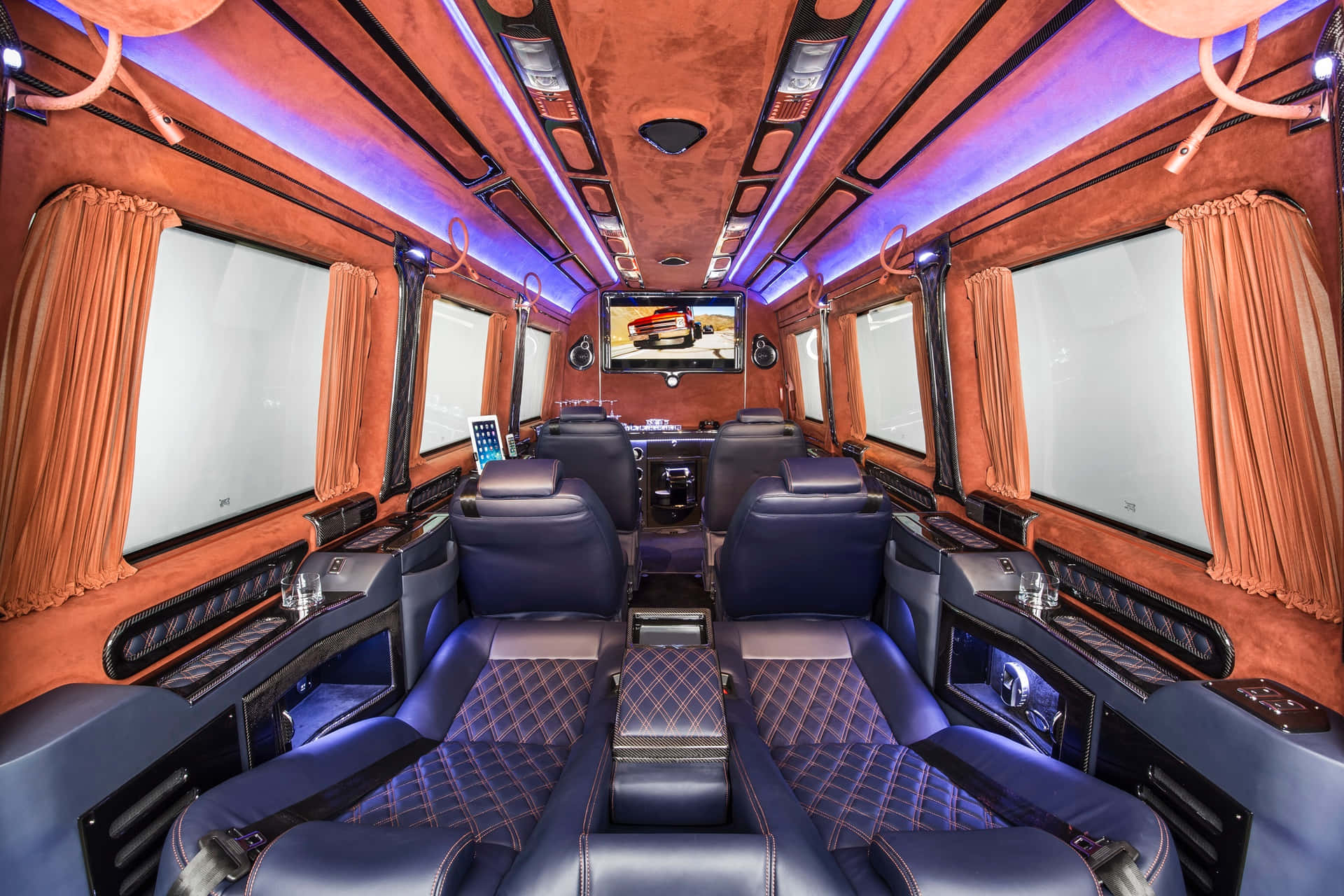 Sleek and Sophisticated Mercedes Benz Sprinter on the Road Wallpaper