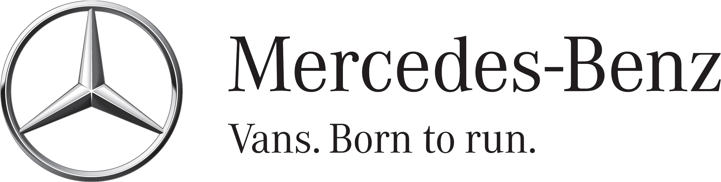 Mercedes Benz Vans Bornto Run Logo PNG